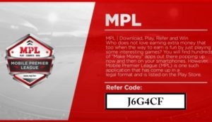 MPL referal Code