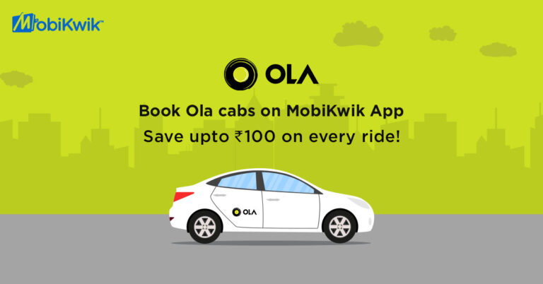 How to Book Ola Cabs Using Mobikwik